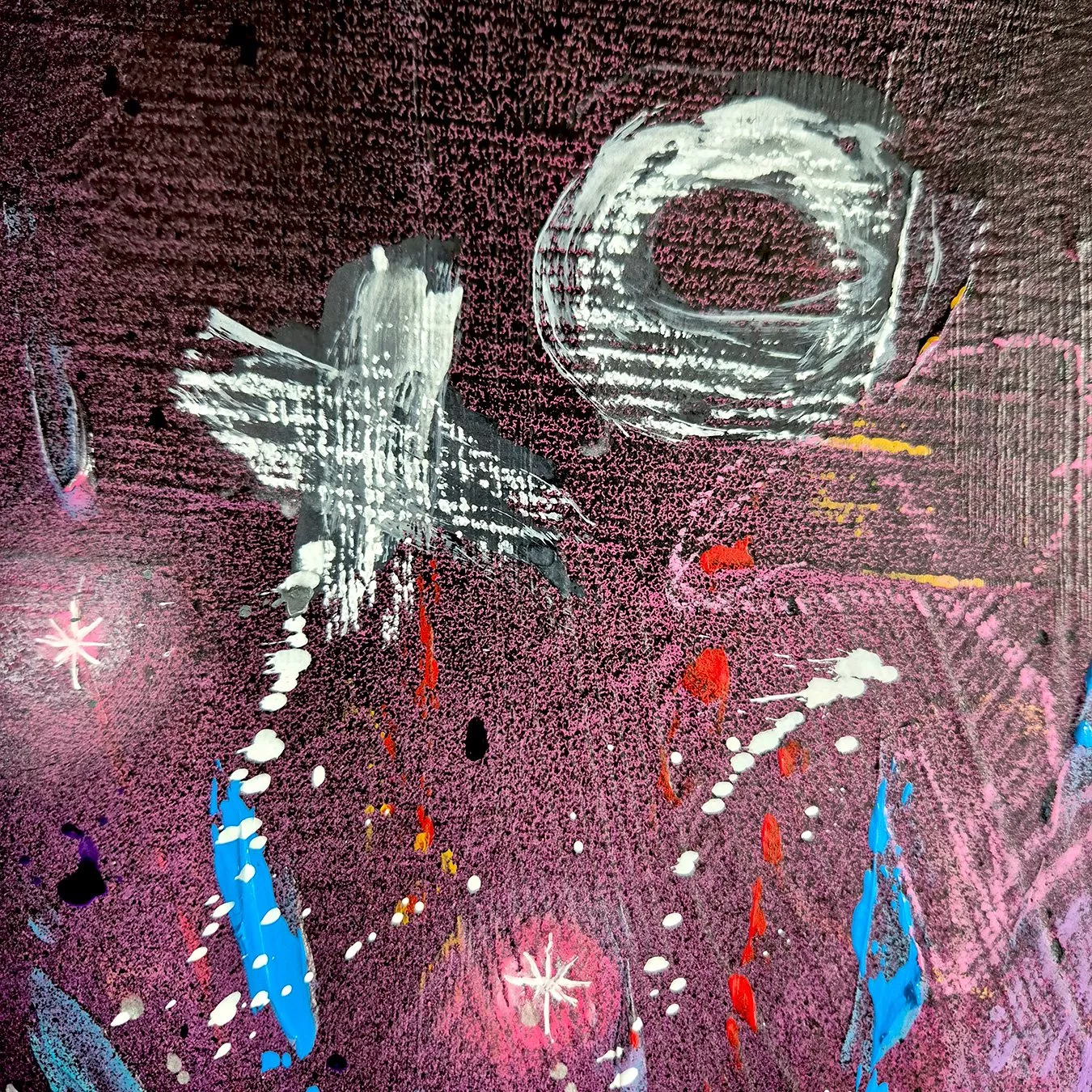 Mickey Maus tanzt Breakdance, Kunstwerk Acryl auf Leinwand von Künstlerin Rike WolkeSieben