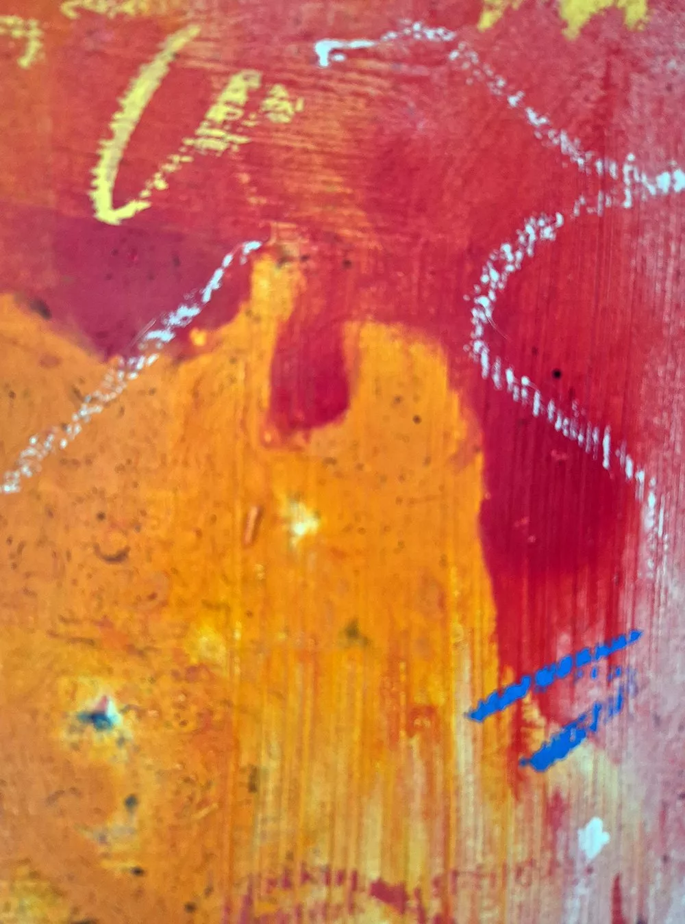 Detail Kunstwerk im Keilrahmen