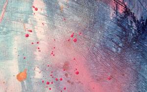 Selfie Kunstwerk von Rike WolkeSieben Detail Hintergrund Farbelemente